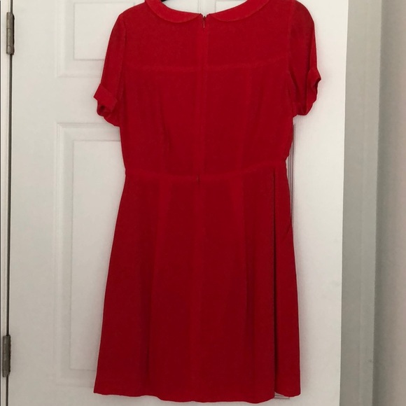 Madewell red dress with Peter Pan coller - Picture 5 of 5